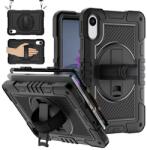 Gigapack Redmi Pad 2 Defender Műanyag Telefonvédő Ütésállóság, Vállpánt, Fekete