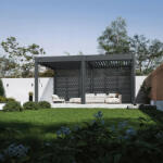  SUN DELUX 3, 6x5, 3 m antracit terasz pergola