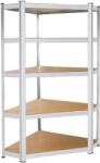 Springos fémvázas sarokpolc tároló 180x90x40cm - 875kg teherbírás (HA5214)