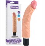 Lovetoy 24 cm Xtreme Flexi valósághű vibrátor elemmel, Testsínű Lovetoy (LV1014)