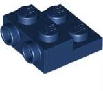 LEGO® 4304c63 - LEGO sötétkék lap 2 x 2 x 2/3 méretű, 2 bütyökkel az oldalán, üreges aljjal (4304c63)