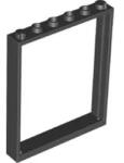 LEGO® 42205c11 - LEGO fekete ablakkeret 1 x 6 x 6 méretű (42205c11)