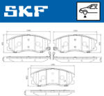 SKF Set placute frana fata SKF VKBP80327A