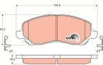 TRW Set placute frana fata TRW GDB3287