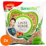 Sano Vita Set 2 x Linte Verde Intreaga, Sanovita, 500 g