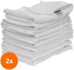 Prima Set 2 x 12 Prosoape de Baie 100% Bumbac, Albe, 30 x 50 cm, 450 g/m2 (TEV-2xVTR-1342-30x50-12) Prosop
