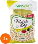 SanoVita Set 2 x Fulgi de Orz, Sanovita, 500 g