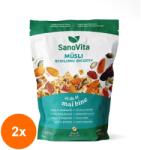 SanoVita Set 2 x Musli Echilibru Digestiv, Sanovita Zipper, 400 g