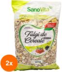 SanoVita Set 2 x Fulgi de Cereale si Porumb, Sanovita, 500 g
