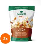 SanoVita Set 2 x Musli cu Mix de Nuci, Sanovita Zipper, 400 g