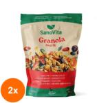 SanoVita Set 2 x Granola cu Fructe, Sanovita Zipper, 350 g