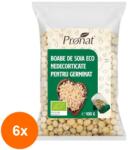 Pronat Foil Pack Set 6 x Boabe de Soia Bio Nedecorticate pentru Germinat, 100 g
