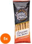 SanoVita Set 5 x Grisine cu Mac din Faina Integrala de Grau, Sanovita, 50 g