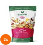 SanoVita Set 2 x Musli cu Goji, Sanovita Zipper, 400 g