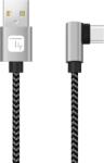TECHLY ICOC MU2AC9-005-AL USB kábel USB 2.0 0, 5 M USB A USB C Fekete, Szürke (ICOC MU2AC9-005-AL) (ICOC MU2AC9-005-AL)
