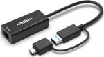 Baseus Usb3.0 Or Usb-c (with Usb-c Male To Usb3.0 Female Adapter) T (os-hub-usb3/c-rj45) (os-hub-usb3/c-rj45)