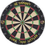 Target Darts tábla Target Luke 'The Nuke' Littler két szett nyíllal és dobóvonallal színes