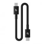 Apple Beats USB-C - USB-C szőtt borítású rövid kábel (20 cm) - fotonfekete (MEQ94EE/A) (MEQ94EE/A)