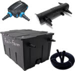  SunSun CBF-550 szűrő CTF-12000-B szivattyú CUV-236 UV-C előszűrő 3 m tömlő + indító baktérium (CBF-550-CTF-12000-B-CUV-236)