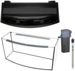  Akvárium szett 180 liter íves - tetővilágítással, szűrővel, fűtővel (100180IFA)