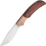 Petrified Fish PFP09 Hourglass Satin K110 Snakewood & Titanium PFP09SNWO
