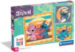 Clementoni Puzzle Clementoni, Disney Stitch, 3 x 48 piese (S02025062_001w) Puzzle