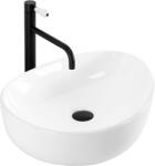 Rea Vanila, pultra szerelhető mosdó 510x400x130 mm, fényes fehér, REA-U8422 (REA-U8422)