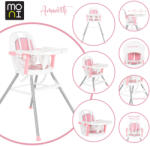 Moni Amaretti 3in1 szétszedhető etetőszék pink