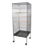 Fudajo XL guruló madárkalitka 54x54x146 cm fekete porszórt acél 63272