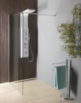 SAPHO Aqualine, WALK-IN fali szerelőfal merevítővel, egyrészes, 800 mm, átlátszó üveg, WI081 (WI081)
