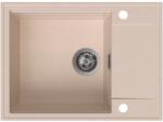 SINK Quality Quality Sink55 gránit mosogató, 620x460x215 mm + grafit szifon, bézs, SKQ-SINK. P. 1KKO. XB (SKQ-SINK.P.1KKO.XB)