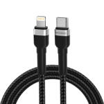Wozinsky USB-C - Lightning Kábel - 1m 30W - Fekete (WNBCL1)