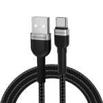 Wozinsky USB-A - USB-C Kábel - 2m 2.4A - Fekete (WNBAC2)