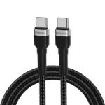 Wozinsky USB-C - USB-C Kábel - 1m 65W PD - Fekete (WNBCC1)