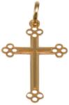 Ékszershop Fényes áttört mintás arany kereszt medál (1253908)