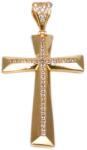 Ékszershop Köves nagy méretű arany kereszt medál (1314195)