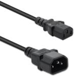 Qoltec Hosszabbító kábel UPS-hez | IEC C13/C14 | 3x1, 0mm2 | 1, 5m (50459)