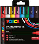 uni UNI Posca PC-5M Akril Marker Készlet 8 Darab/Készlet Alap Színek PFP (2UPC5M8DBALAP)