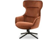 VOX bútor ORBIS fotel, vörösréz velúr-fekete