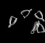  Medáltartó, kőfogó 5db/cs - ezüst szín