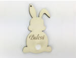  Húsvéti nyuszi egyedi gravírral krém 8, 4x4, 6 cm - papelito