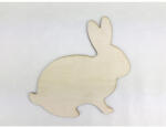  Natúr fa - Nyúl ülő lyuk nélkül 15cm - papelito