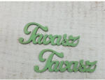  Fa "Tavasz" felirat menta 2db/csomag - papelito