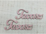  Fa felirat "Tavasz" 9, 5*3, 5cm, 1db, rózsaszín 13221RSZ