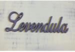  Fa "Levendula" felirat lila 15cm - papelito