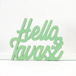  Menta "Helló Tavasz" felirat 8, 5x11cm - papelito