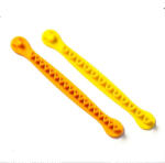  Tojás mintázó vágó sín, 2 db, narancssárga és sárga, műanyag, 16, 3 cm