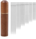  30 db varrótű barna színű kis henger tokban