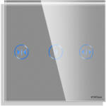 Luxion Panou Intrerupator Jaluzele cu Touch Mini din Sticla LUXION SmartElectro IntelligentHouse (LX-GP026-WFGY)