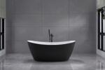 EWECA Cada freestanding Elegance, ovala, acril, neagra cu alb, 170 x 80 x 68 cm, Eweca (CFR6520WB)